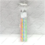 Rainbow Acrylic Brush Set