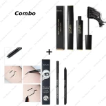 IMAGIC PROfessional Perfect Volume Mascara And Waterproof Gel Eyeliner Pencil Kajal Black Combo