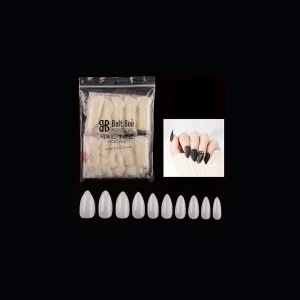 Bolt Bee Finger Nail Tips 6N Droplet Shape