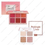 IMAGIC PROfessional Touch Blush And Four Color Highlighter Palette Combo