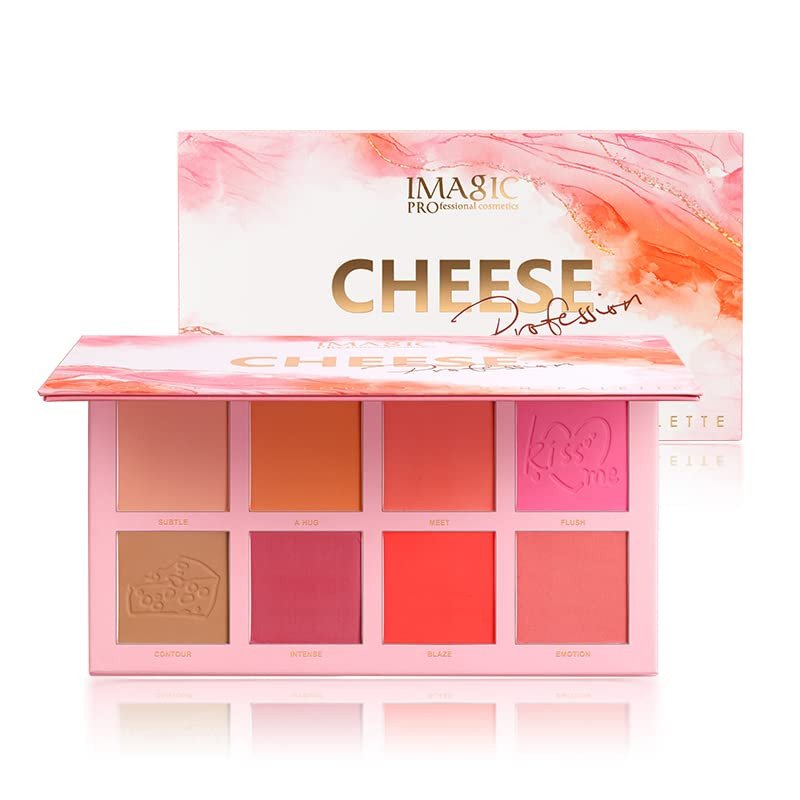 IMAGIC PROfessional Eight Color Cheese Contour Blush Palette