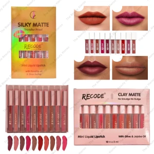 Recode Clay Matte And Silky Matte Mini Liquid Lipstick Set Combo