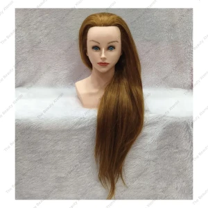 Face Show Hair Styling Dummy With Shoulder - Golden