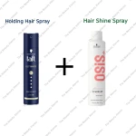 Schwarzkopf Taft Ultimate 5+ Blue And Osis Shine Hair Spray Combo