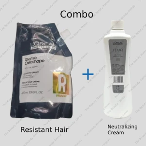 Loreal Professionnel Xtenso Smoothing Cream Resistant Hair And  Xtenso Neutralizing Straightening Cream 1000ml Combo