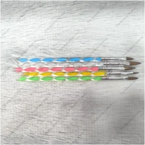 Rainbow Acrylic Brush Set