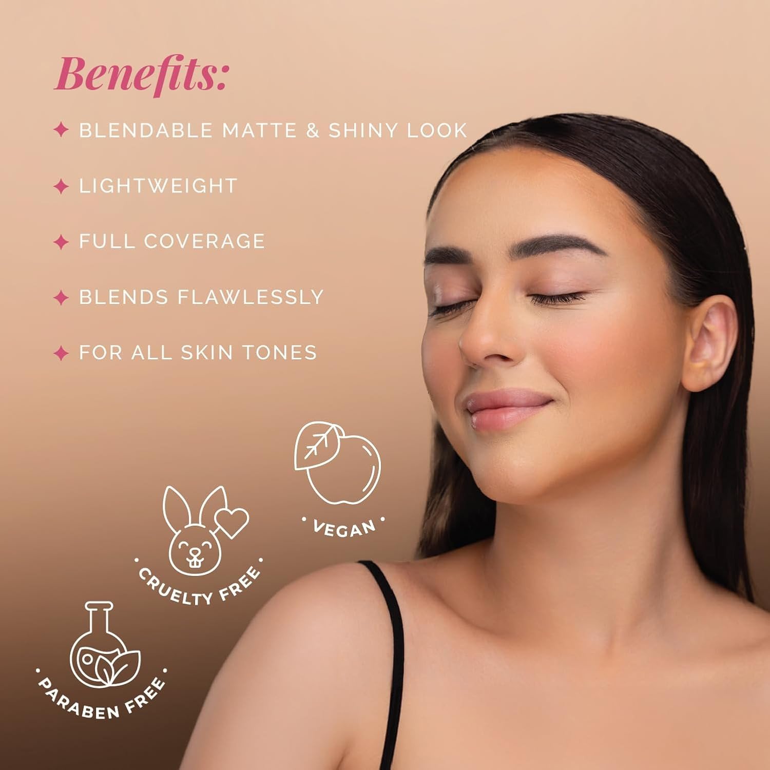 Aflairza One For All Palette - Foundation, Concealer, Blush and Contour - Pink