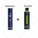 Schwarzkopf Taft Ultimate 5+ Blue And Shills Professional Sheen+ Super Shine Spray Combo