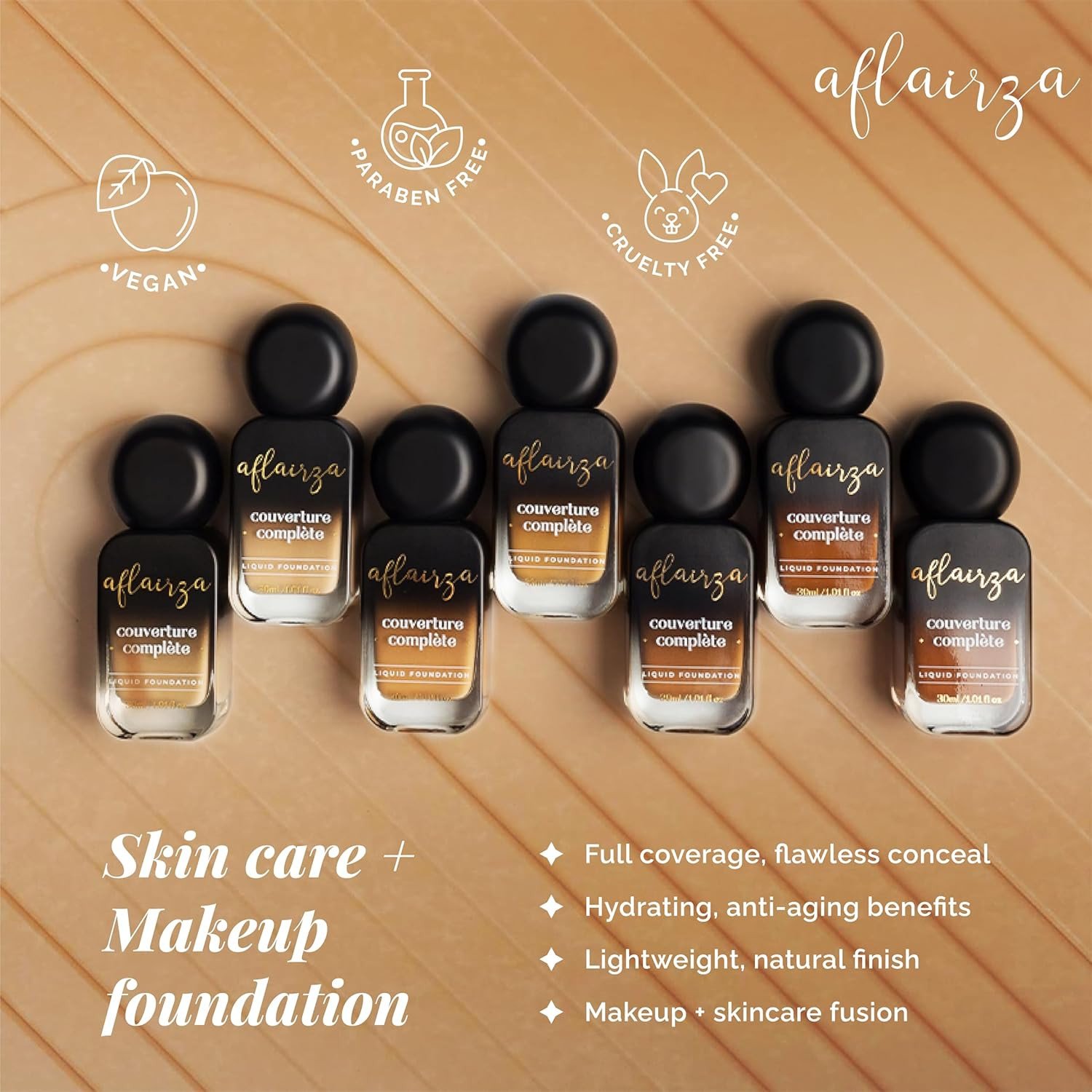 Aflairza Liquid Foundation - 03 Light Medium