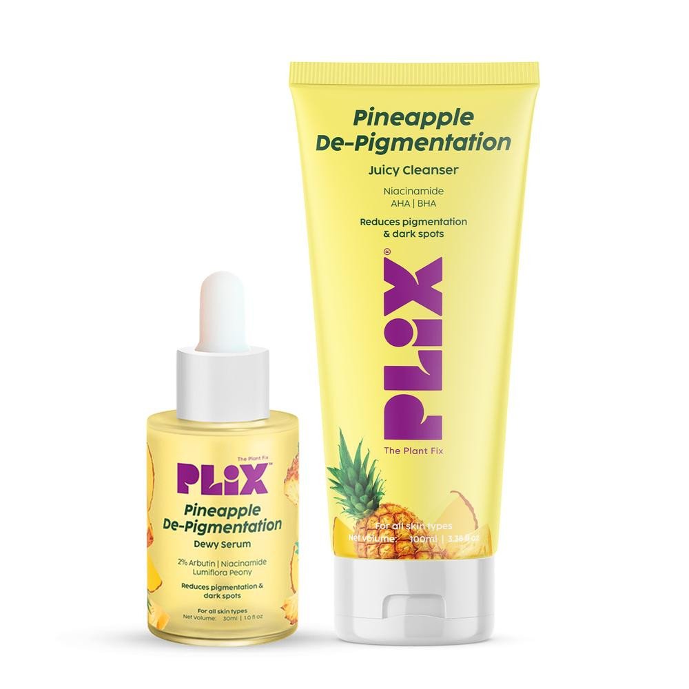 Plix Pineapple De-Pigmentation Regime with Cleanser & Serum Duo Kit