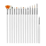 Shills Professional Nail Art Brush Set - 15 Pcs