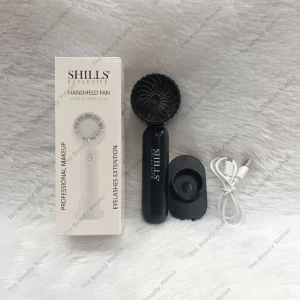 Shills Exclusive Makeup Hand Fan Black