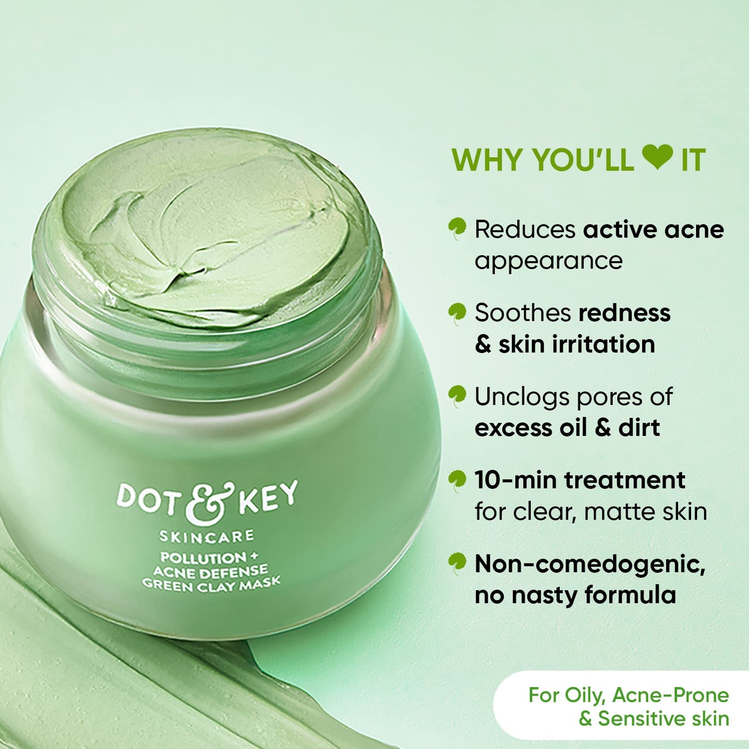 Dot & Key Pollution + Acne Defense Green Clay Mask