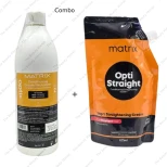 Matrix Opti Straight Resistant Hair Straightening Cream And Conditioning Cream Neutralizer 1L Combo