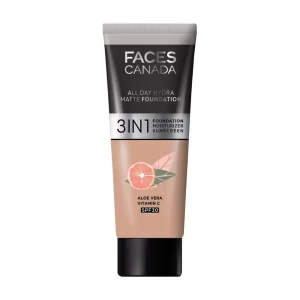 Faces Canada 3 in 1 All Day Hydra Matte Foundation - Warm Natural 021