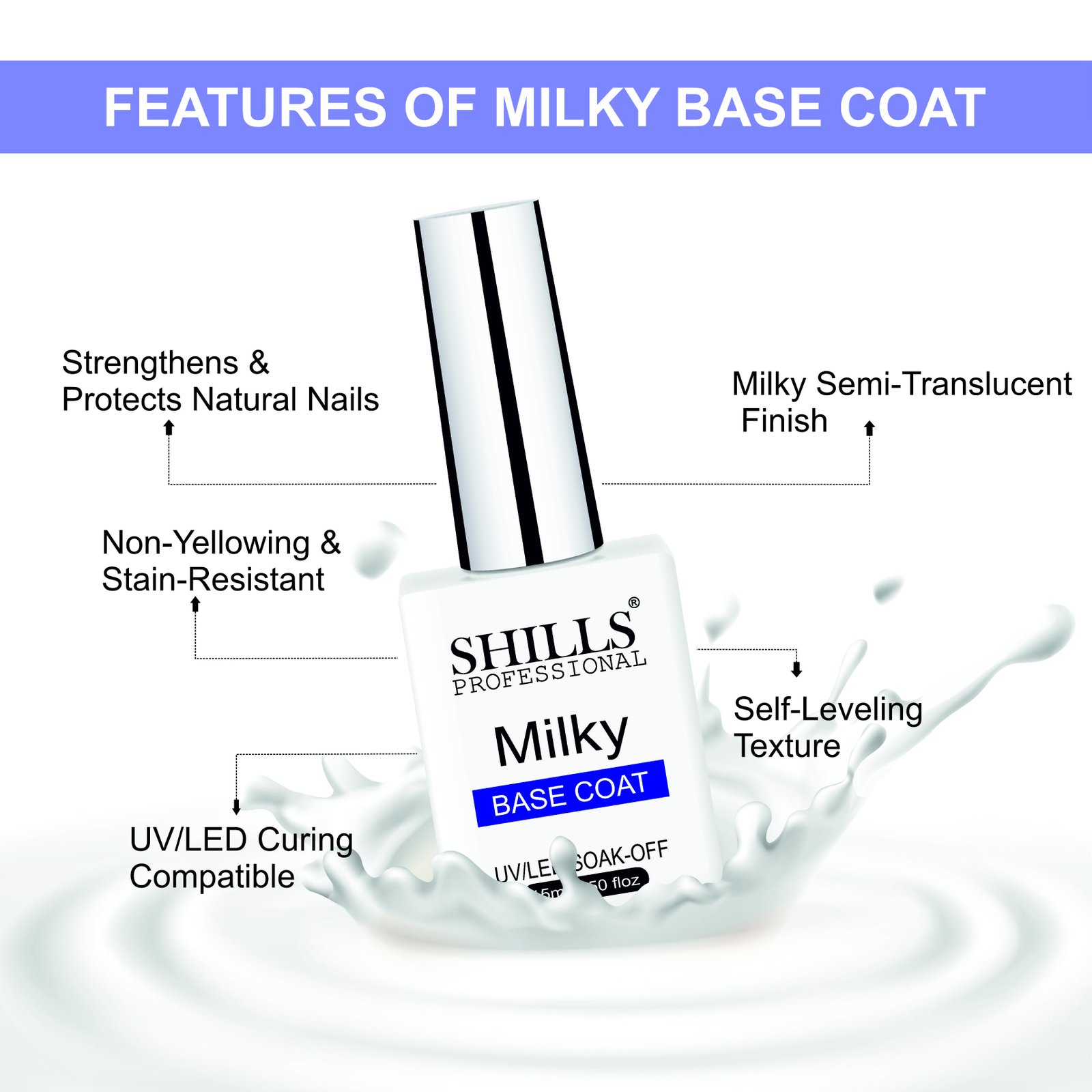 Shills Professional Milky Base Coat - 02