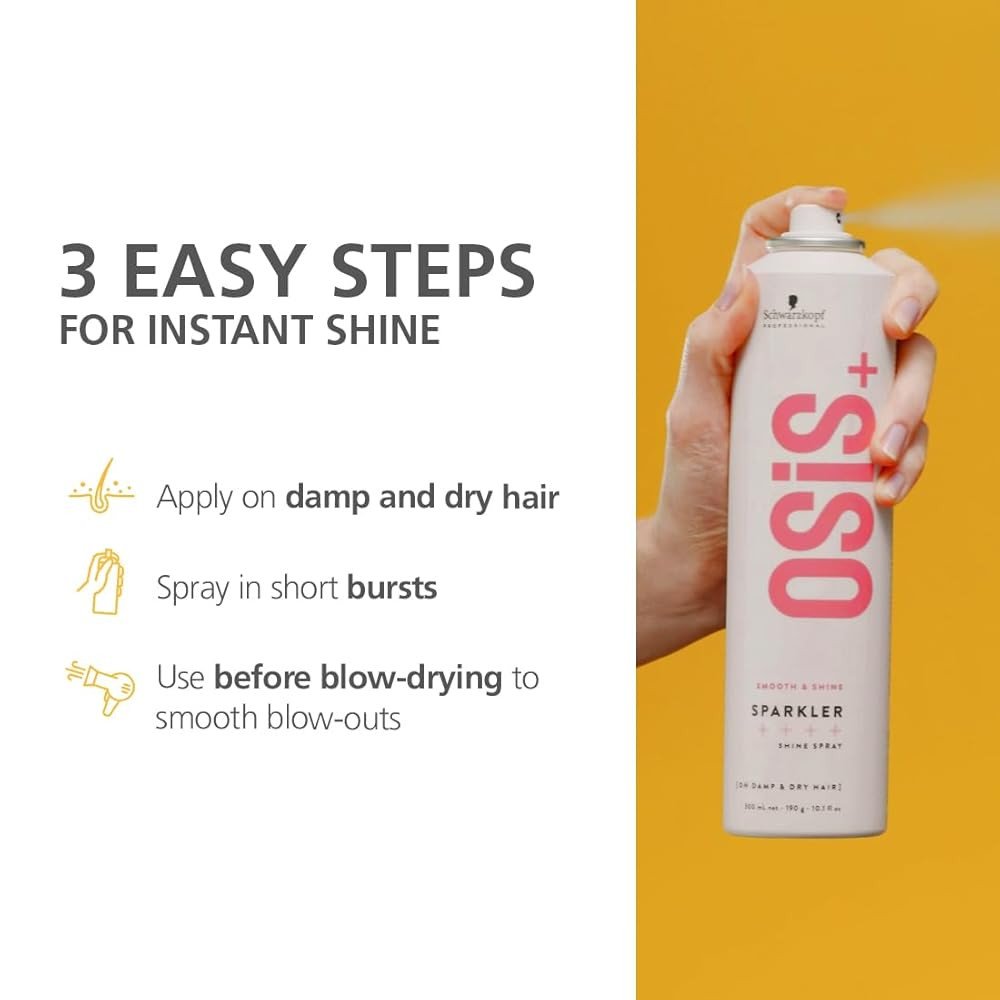 Schwarzkopf Professional Osis+ Smooth & Shine Sparkler Shine Hair Spray