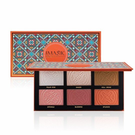 IMAGIC PROfessional Six Color Highlight Blush Contour Palette Updated