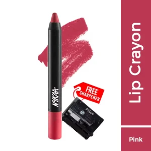 Nykaa Matte illicious Lip Crayon Lipstick - Pink On Fleek 03