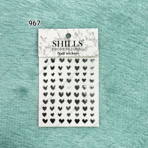 Shills Professional Nail Stickers Silver - Jo 967