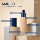 Just Gold Skin Fit Impermeable Foundation - 70 Milk Cake