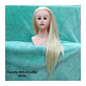 Hair Styling Dummy With Shoulder Off White