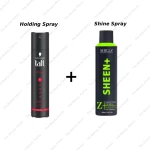 Schwarzkopf Taft Power 5 Black And Shills Professional Sheen+ Super Shine Spray Combo