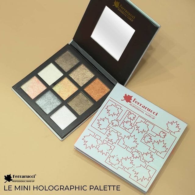 Ferrarucci Professional Holographic Eyeshadow Palette 002