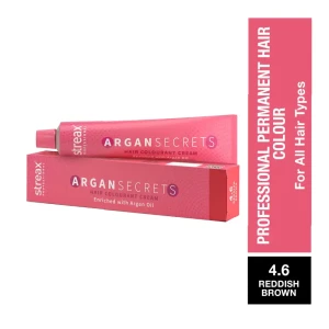 Streax Professional Argan Secrets Hair Colourant Cream - Reddish Brown 4.6