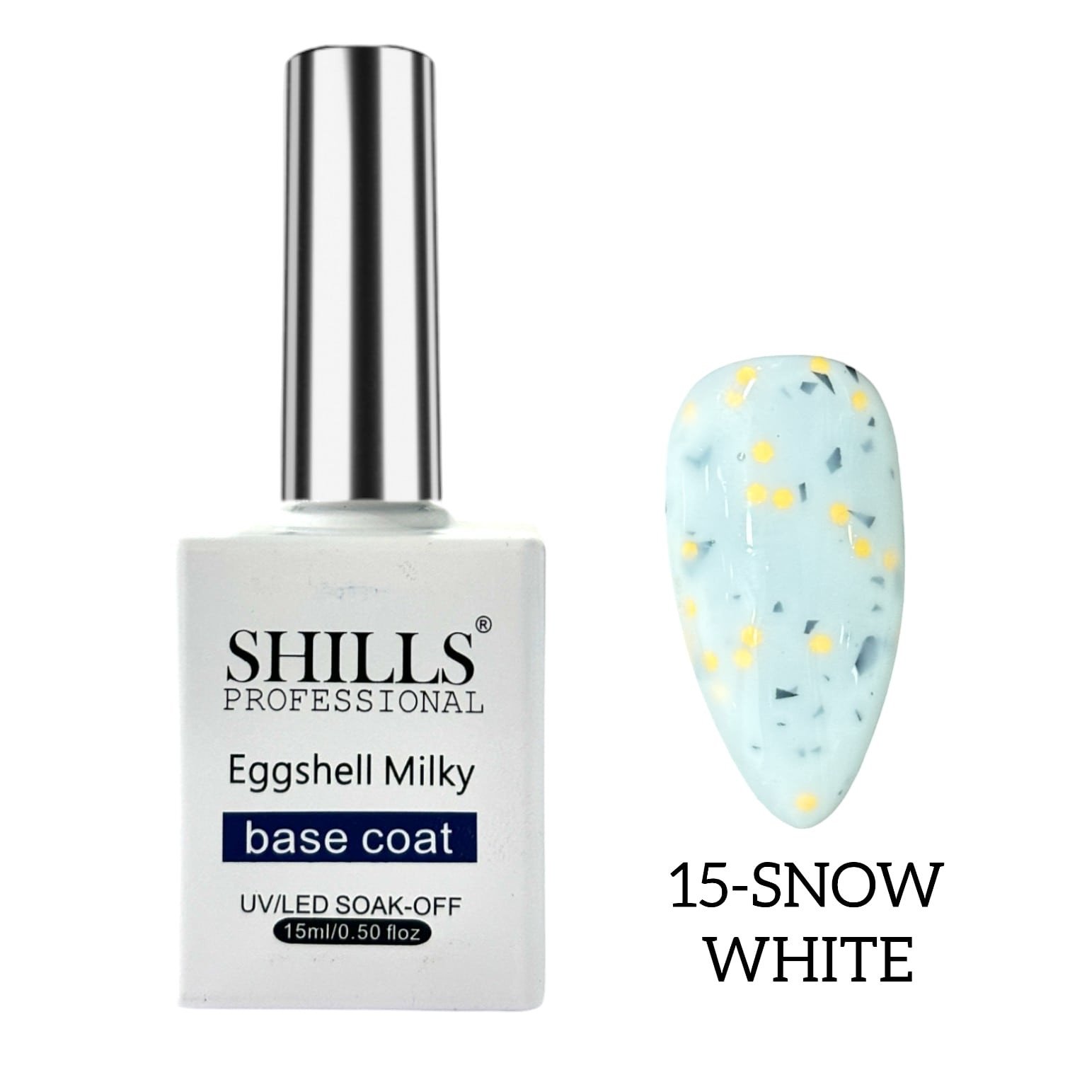 Shills Professional Eggshell Milky Base Coat -15 Snow White