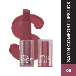 Swiss Beauty Satin Comfort Lipstick - 05 High Pink