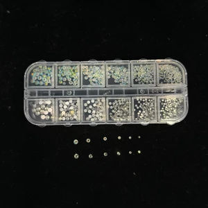 Nail Art White Diamond Stone Set
