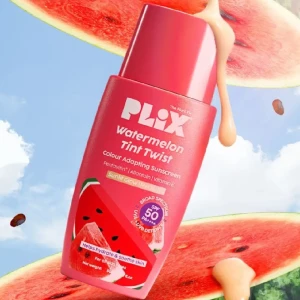 Plix Watermelon Tint Twist Sunscreen - Sunlit Glow Medium