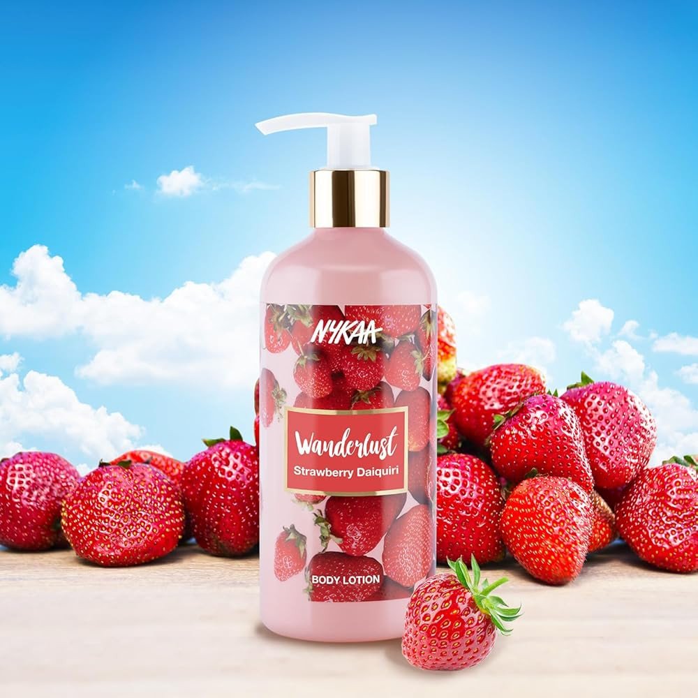Nykaa Wanderlust Body Lotion - Strawberry Daiquiri