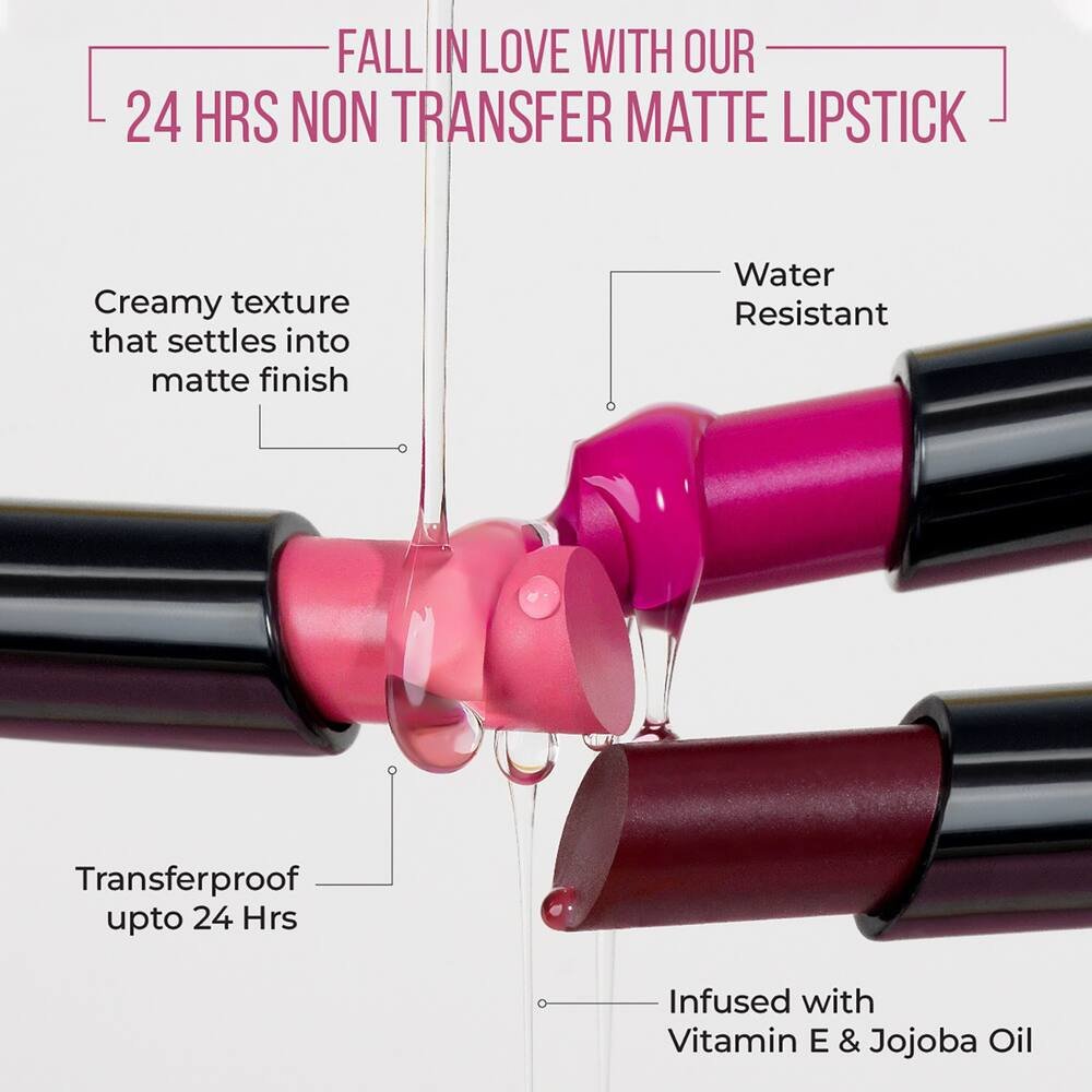 Insight 24hrs Non Transfer Matte Lipstick - Bitch 02