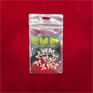 Bolt Bee Nail Art Bow - Baby Pink