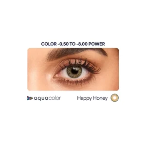 Aqua Color One-Day Color Lenses - Happy Honey