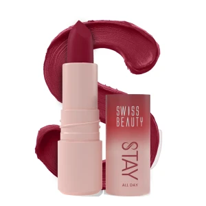 Swiss Beauty Stay All Day Lipstick - 04 Fancy