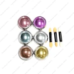 Colourful  6pc Nails Chrome Set