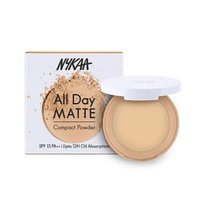 Nykaa All Day Matte Compact Powder - 04 Sand